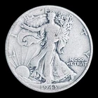 1943 Liberty Walking Silver Half Dollar