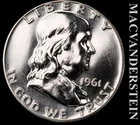 1961 Silver Franklin Half Dollar - Choice Gem Proof  Lustrous  #L7285