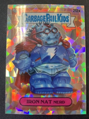 2022 Topps Chrome Garbage Pail Kids CRACKED ICE REFRACTOR #212A Iron Nat Nerd