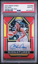 2023 Panini Prizm WNBA Sue Bird Auto Red /99 PSA 10 GEM MINT 🔥 HOF Legend