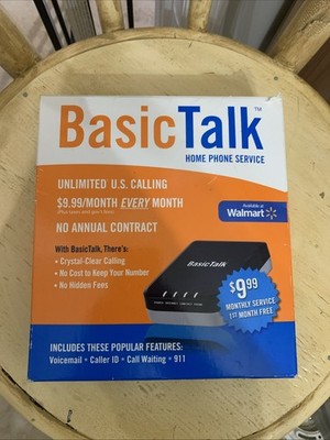 Basictalk/Vonage HT701 Grandstream ATA Telephone Adapter VoIP Phone Unit