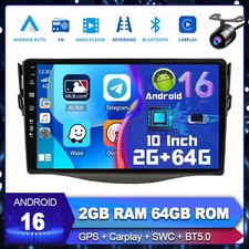 Android 16 Für Toyota RAV4 2006-2012 Autoradio GPS Navi BT DAB+ Car Play 2G+64GB