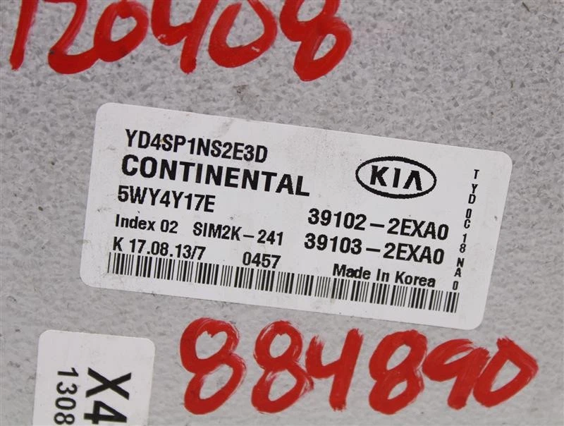 Computadora ECU ECM KIA FORTE 2017 17 2018 18 391032EXA0 884890 Foto 4 de 4