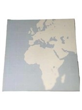 Quadro Ikea mappa Africa moderno blu 25x25 cm quadro da parete decorazione