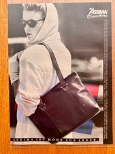 Assima Creation Handtasche Taschen 80s retro 1984 Vintage Ad Werbung Reklame