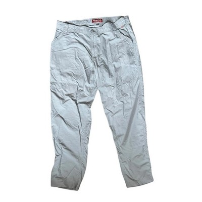 Simms Nylon Fishing Pants Men s L Light Gray Outdoor Tech Hiking Travel Gorpcore