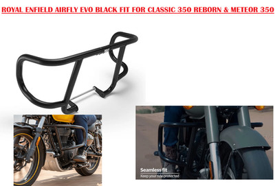 AIR FLY EVO MOTORSCHUTZBÜGEL SCHWARZ PASSEND FÜR ROYAL ENFIELD METEOR 350,...
