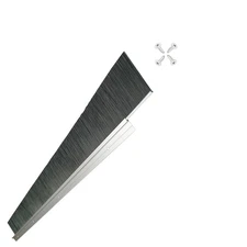 Retsun 5-Pack 2-3/4" Garage Door Bottom Seal Brush Heavy Duty 15ft Total Length