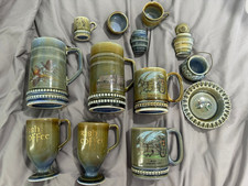 IRISH PORCELAIN SELECTION OF TANKARDS MUGS BOWLS CUPS ASHTRAYS POTS WADE
