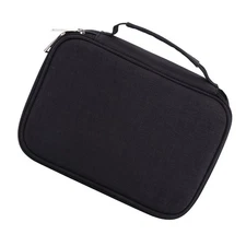 Black 72 Slots Multifunction Foldable Fabric Pencil Case Large Capacity
