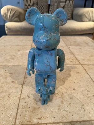 Vincent Van Gogh 400% and 100% Bearbrick Almond Blossom Medicom - Excellent