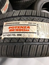 1 New 245 45 17 Bridgestone Potenza Re980as Extra Load All Season Tire 1 New 245 45 17 Bridgestone Potenza Re980as Extra Load All Season Tire