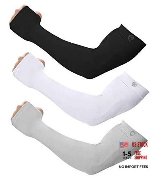 Arm Sleeves for Men Women UV Sun Protection Compression Warmer Cover