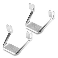 Bully AS-200 Side Steps Bully BBS-5002P Polished Aluminum Universal Fit Truck Side Step Set of 2 for ...