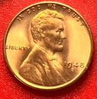 1948-S Lincoln Wheat Cent Penny GEM RED BU From an Original Bank Roll