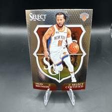 2024-25 Panini SELECT Jalen Brunson CERTIFIED #12 New York Knicks Basketball NBA