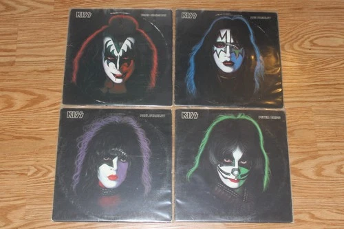 All 4 Kiss Solo Albums Vintage Vinyl LP Record Album Casablanca 1978 Hard Rock