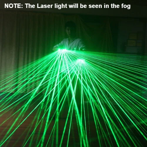 LED Laser Glasses Gloves Rechargeable RGB Party Raves Laser Beam Bar Stage Show - Image 2 of 4