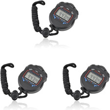 Cronometro Multifunzione Al Quarzo Sport Parziale Totale Corsa Palestra - (Confe