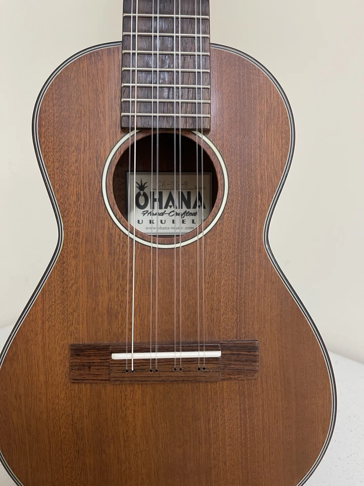 Ohana 8-String Solid Mahogany Concert Ukulele CK-35-8 - Image 4 of 4