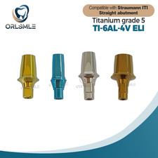 1/4/6/10/20 pcs Straight abutment fit to Straumann ITI platform RC NC GH1.0-3.0