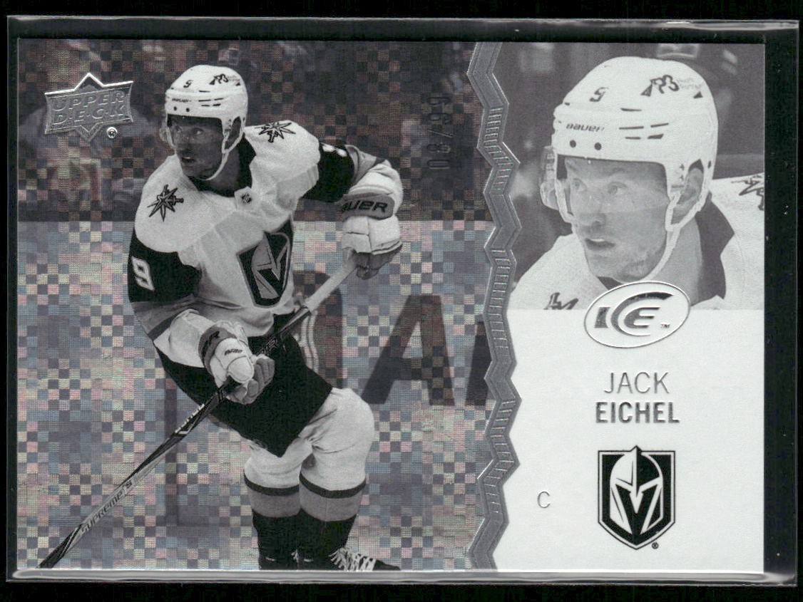 2023-24 Upper Deck Ice Jack Eichel Greyscale /99 #30 Vegas Golden Knights