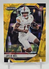 2025 Panini Prizm Draft Picks - Jaylin Noel #41 Gold Cracked Ice Rookie Cyclones