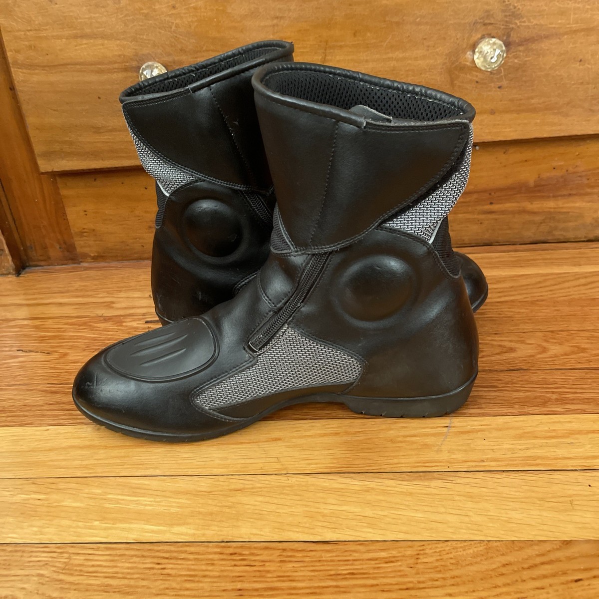 BMW Motorrad AirFlow 2 Black Leather Motorcycle Riding Boots Men's