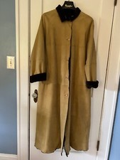New Vintage Maximilian At Bloomingdales Reversible Dyed Shearling Coat Sz M
