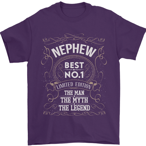 Vatertag Nein 1 Neffe Man Mythos Legend Herren 100% Baumwolle - Picture 66 of 102