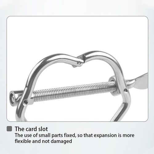 Enchufe expansor esparcidor de metal ajustable espéculo extremo dispositivo de castidad dilatador - Imagen 10 de 13