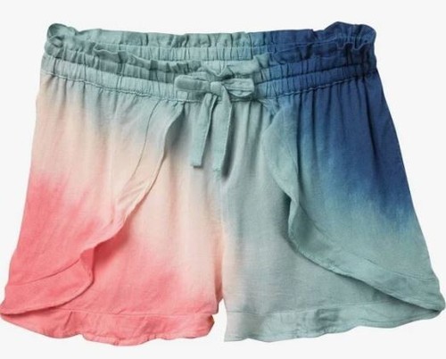 Ella Moss Girls' Ella Moss Girls' Tie-Dye Pink Blue Voile Shorts size 12 - Picture 2 of 5