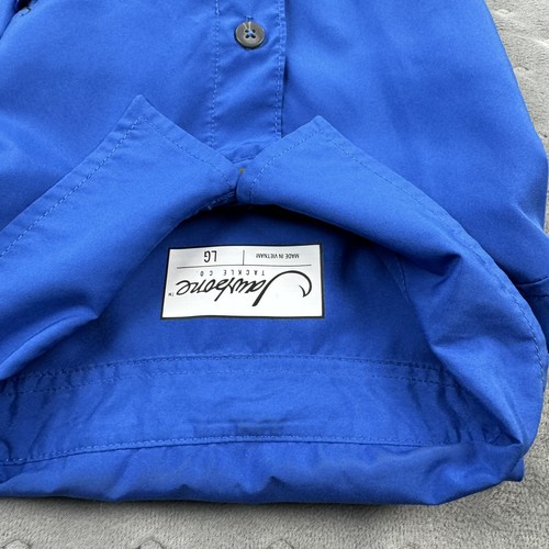 Jawbone Tackle Shirt Mens Large Blue Vented Fishing Button Short Sleeve Casual - Picture 9 of 12