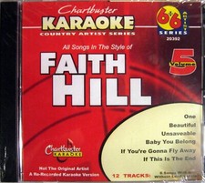 Chartbuster Karaoke CD G Country Artist Series - CB20392 Vol. 5 Faith Hill