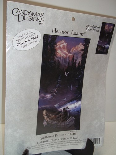 Candamar Designs Embellished Cross Stitch Kit Hermon Adams Spellbound Picture - Picture 2 of 3