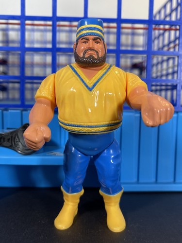 WWF Hasbro S1 Akeem Mint!! Action Works!! Titan Sp...