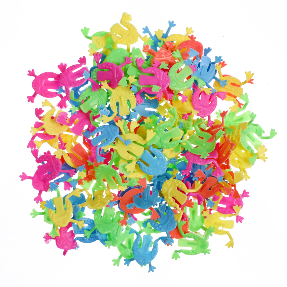 100PCS Jumping Leaping Frogs Toys Jumping Frogs for Kids Party