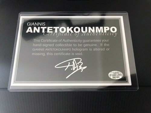 Giannis Antetokounmpo Signed 13-14 Rookie Yr Bucks Swingman Jersey (GA COA) 🏆 - Picture 4 of 10