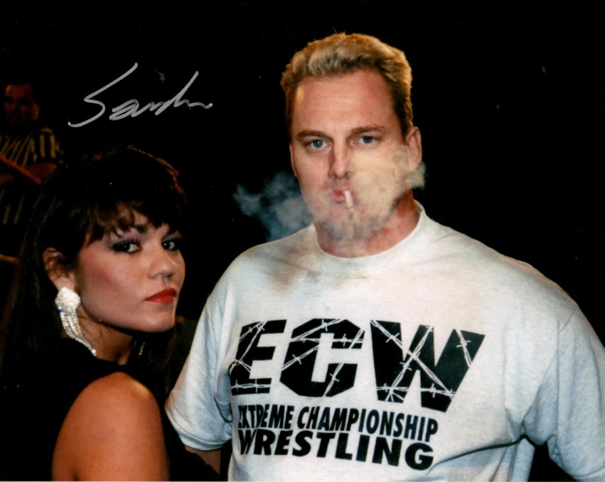 ECWプロレスカード サンドマン Sandman Signed WWE Pro Wrestling Trading Card 2010 Playing