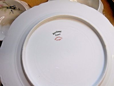 Haviland & Co. Limoges France Scalloped Floral Dinner Set