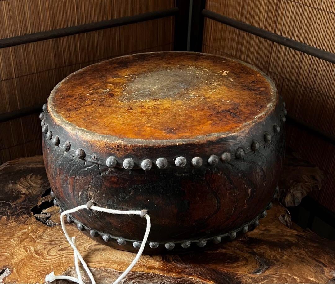 Japanese Vintage Taiko Wadaiko Nihon Drum