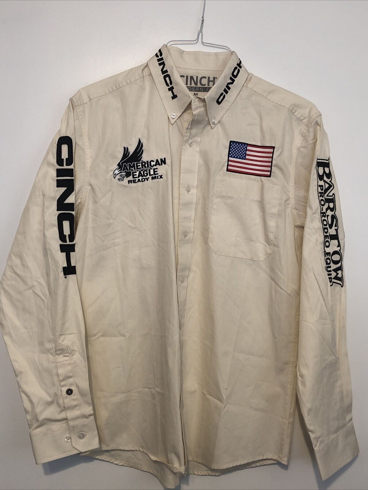 SALE* Cinch Rodeo Roughstock Contestant Barstow Eagle Flag Cowboy