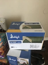 Slumberjack 35F Fall River Multi-Layer Sleeping Bag, Green/Beige/Yellow