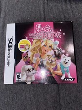 Barbie Groom and Glam Pups Nintendo DS Complete With Manual Inserts Slip Cover