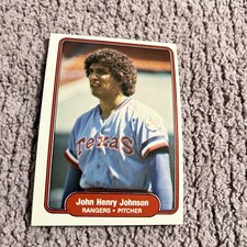 1982 Fleer #321 John Henry Johnson Texas Rangers