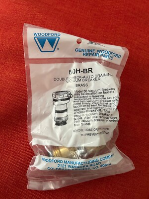 Woodford 50H-BR , Double Check Auto Draining Vacuum Breaker , Brass