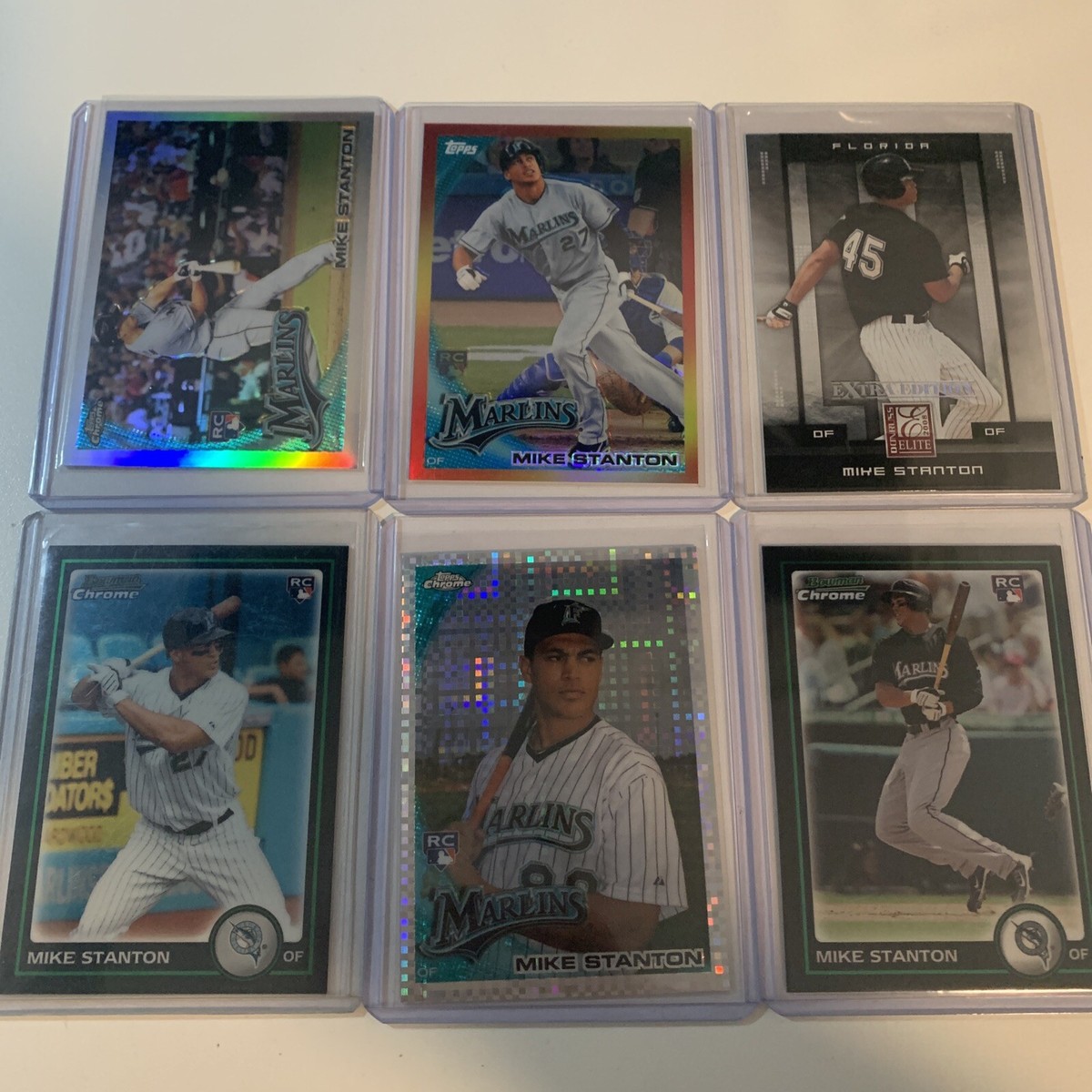 Mike Giancarlo Stanton 2010 TOPPS CHROME RC Refractor ORANGE HALO