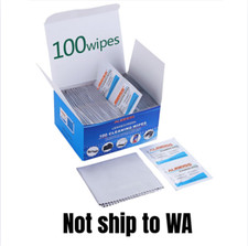 ALIBEISS Pre-Moistened Lens Wipes 100 for Glasses, Cameras, Tablets  Screens