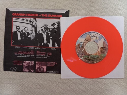 Vtg Graham Parker 7-in EP pink vinyl Hold Back the Night rare 1977 record, Mint - Picture 3 of 3