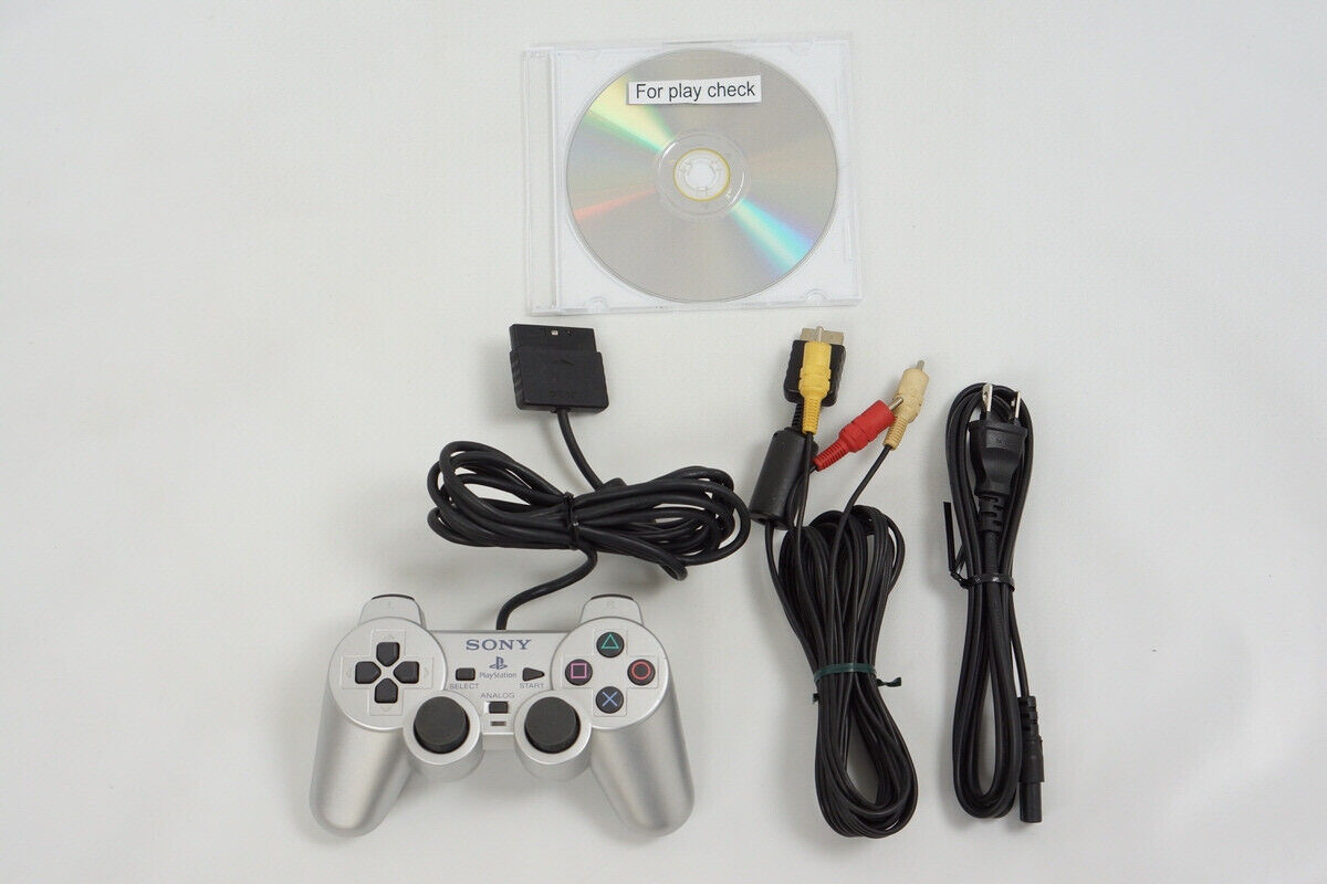 PS2 Slim Console SCPH-90000 SS Tested System Silver Playstation 2 NTSC-J  428014